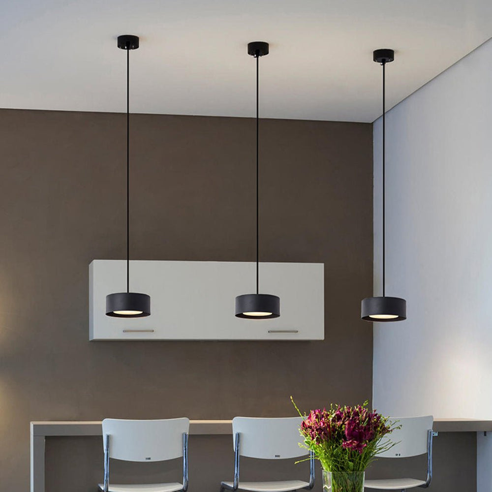Modern Minimalist Iron Round Chandelier for Living Room, Dining Room, or Café