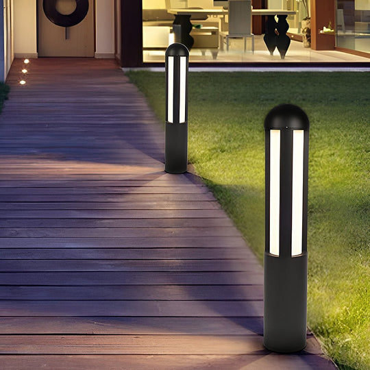 Modern Minimalist LED Outdoor Cylindrical Bollard Light