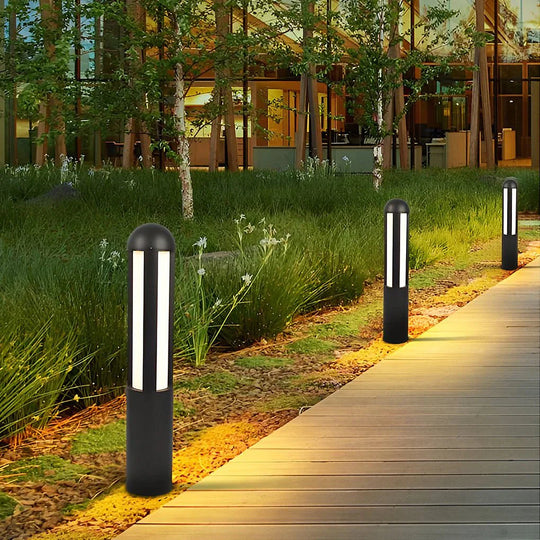 Modern Minimalist LED Outdoor Cylindrical Bollard Light