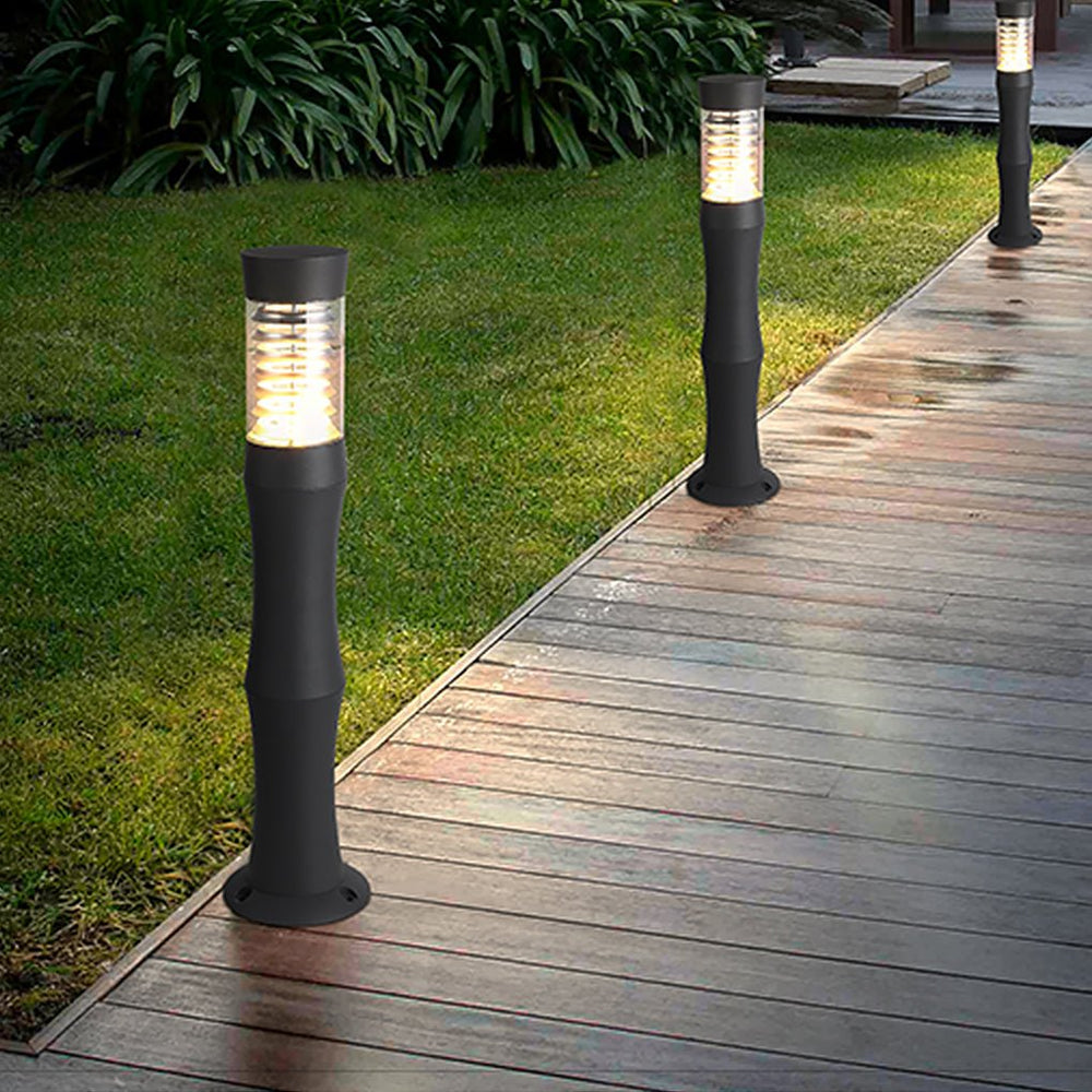 Modern Aluminum Acrylic Outdoor Bollard Light