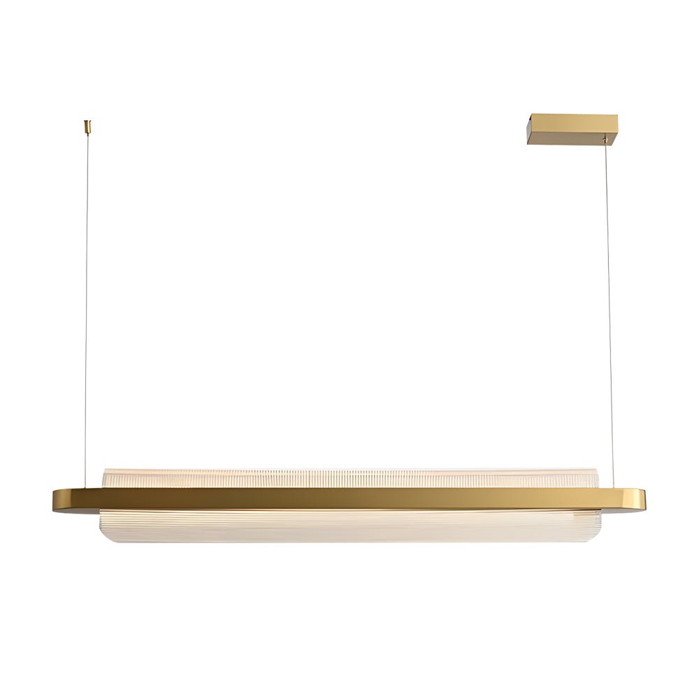 Modern Nami Linear Suspension Lamp – Elegant Acrylic Island Light
