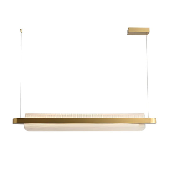 Modern Nami Linear Suspension Lamp – Elegant Acrylic Island Light