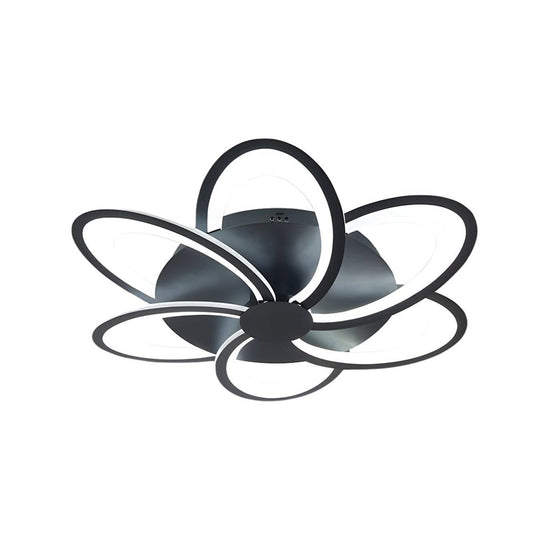 Modern Petal Flush Mount Light Acrylic LED Flower Shape Ceiling Lamp