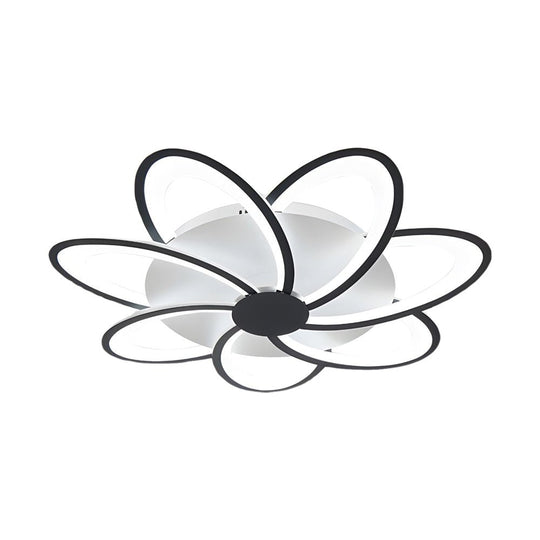 Modern Petal Flush Mount Light Acrylic LED Flower Shape Ceiling Lamp