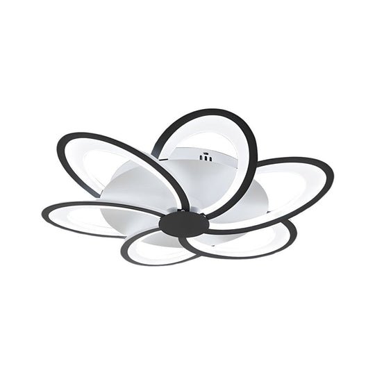 Modern Petal Flush Mount Light Acrylic LED Flower Shape Ceiling Lamp