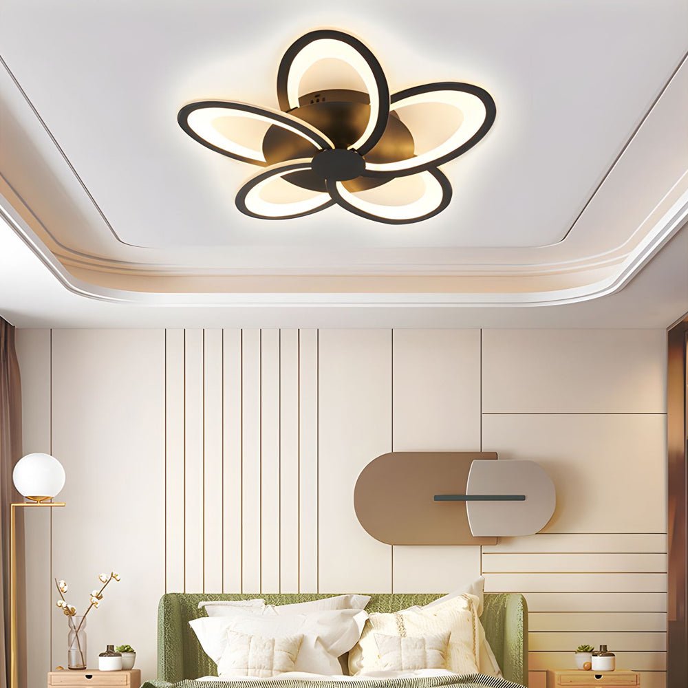 Modern Petal Flush Mount Light Acrylic LED Flower Shape Ceiling Lamp