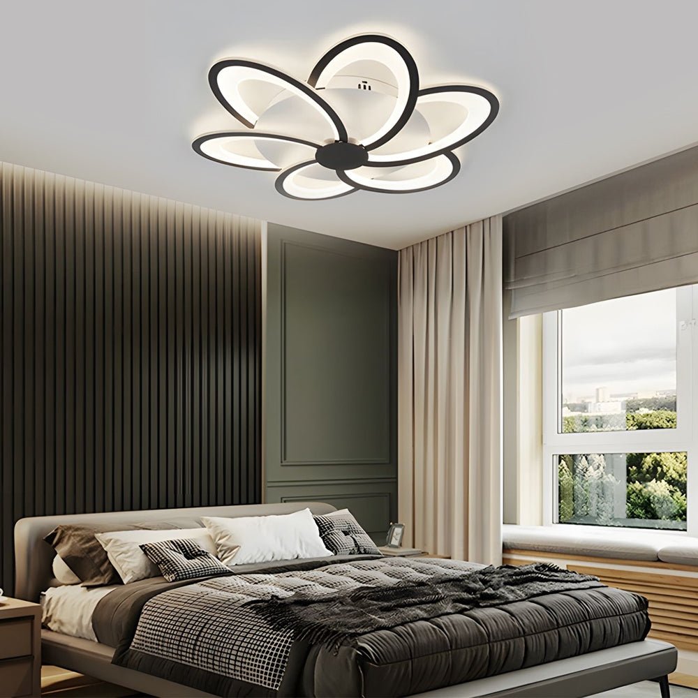 Modern Petal Flush Mount Light Acrylic LED Flower Shape Ceiling Lamp