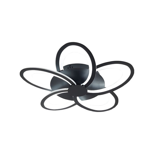 Modern Petal Flush Mount Light Acrylic LED Flower Shape Ceiling Lamp