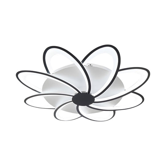 Modern Petal Flush Mount Light Acrylic LED Flower Shape Ceiling Lamp