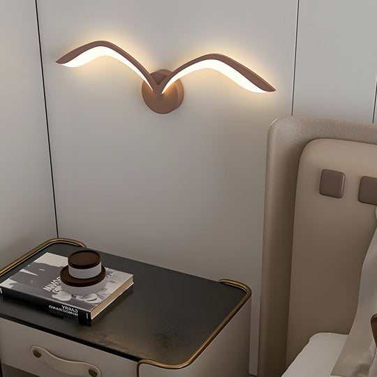 Modern Seagull LED Wall Sconce with Acrylic Wing Design