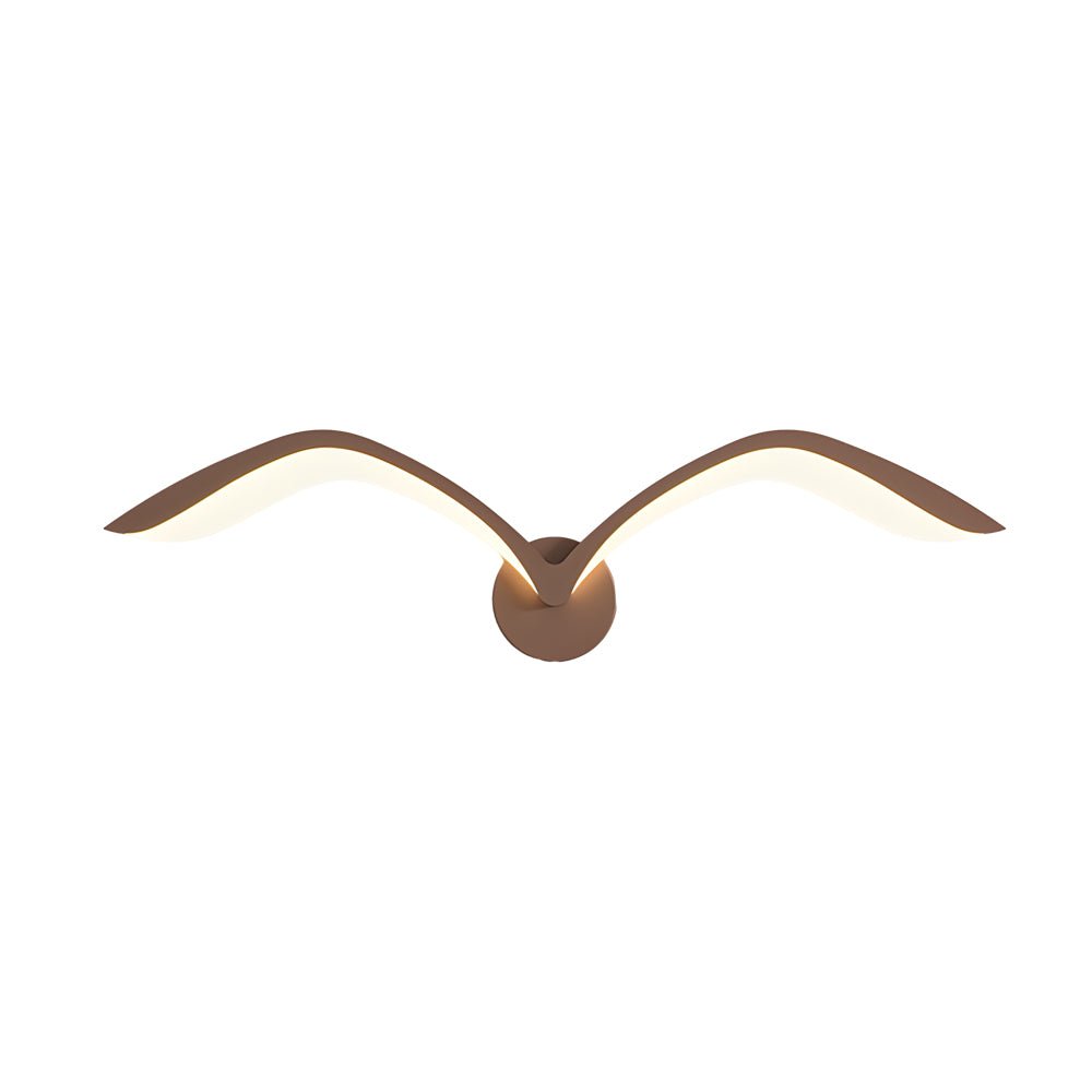 Modern Seagull LED Wall Sconce with Acrylic Wing Design