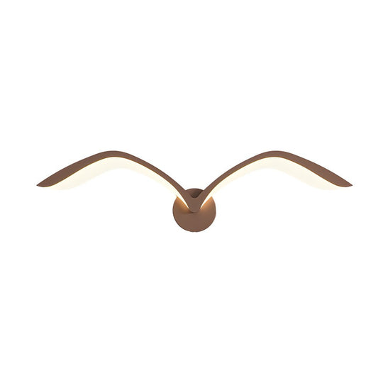 Modern Seagull LED Wall Sconce with Acrylic Wing Design