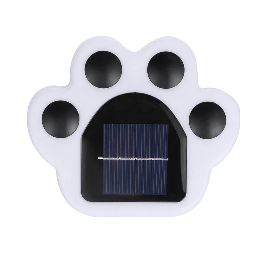 Modern Solar-Powered LED Animal Paw Lights Step Stairs Lighting