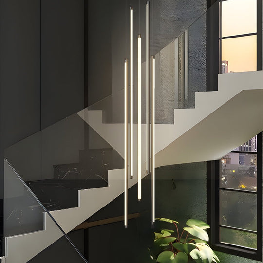 Modern Spiral LED Strip Chandelier – 3/5/8 Lights