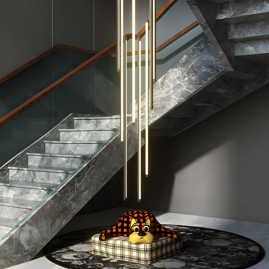 Modern Spiral LED Strip Chandelier – 3/5/8 Lights