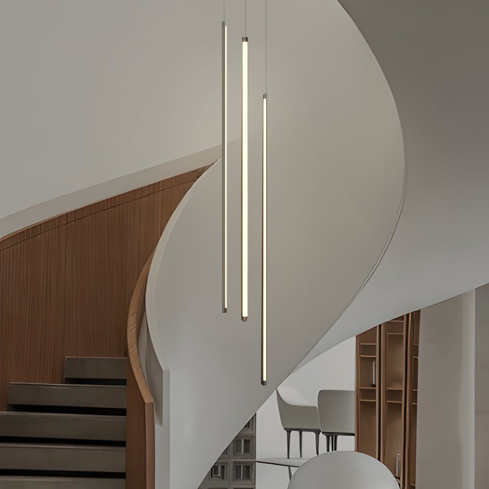 Modern Spiral LED Strip Chandelier – 3/5/8 Lights