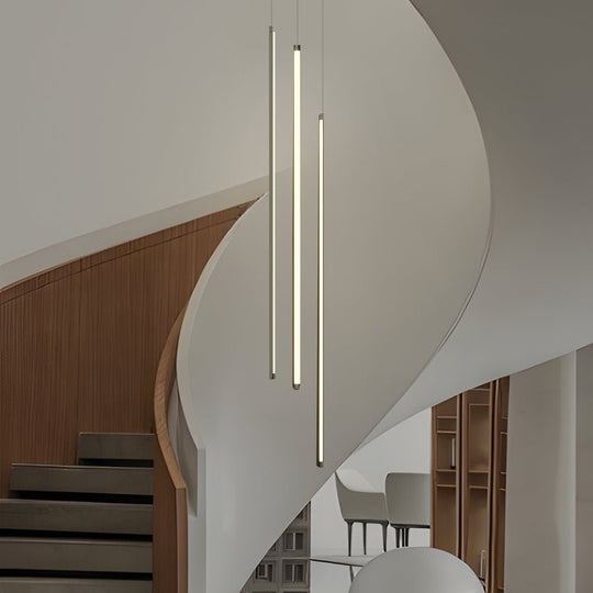 Modern Spiral LED Strip Chandelier – 3/5/8 Lights