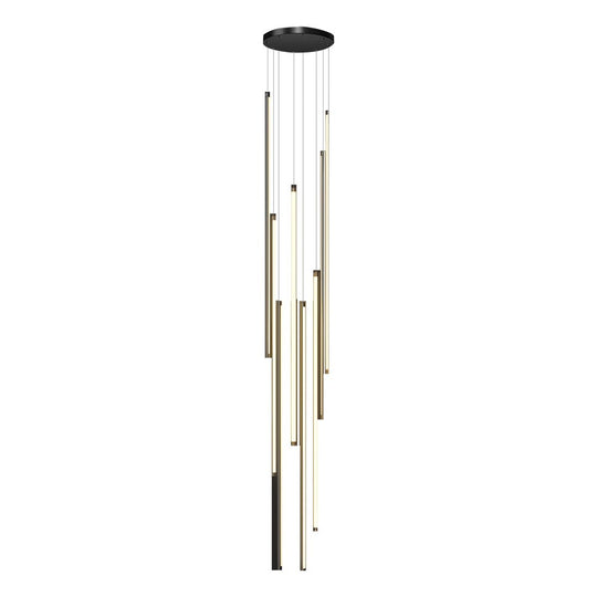 Modern Spiral LED Strip Chandelier – 3/5/8 Lights