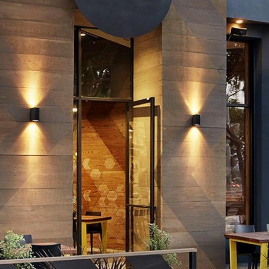Modern Square Outdoor Waterproof LED Wall Light for Villa Courtyard
