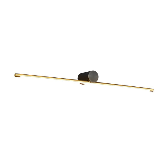 Modern Two-Tone Bathroom Vanity Light with Linear Bar
