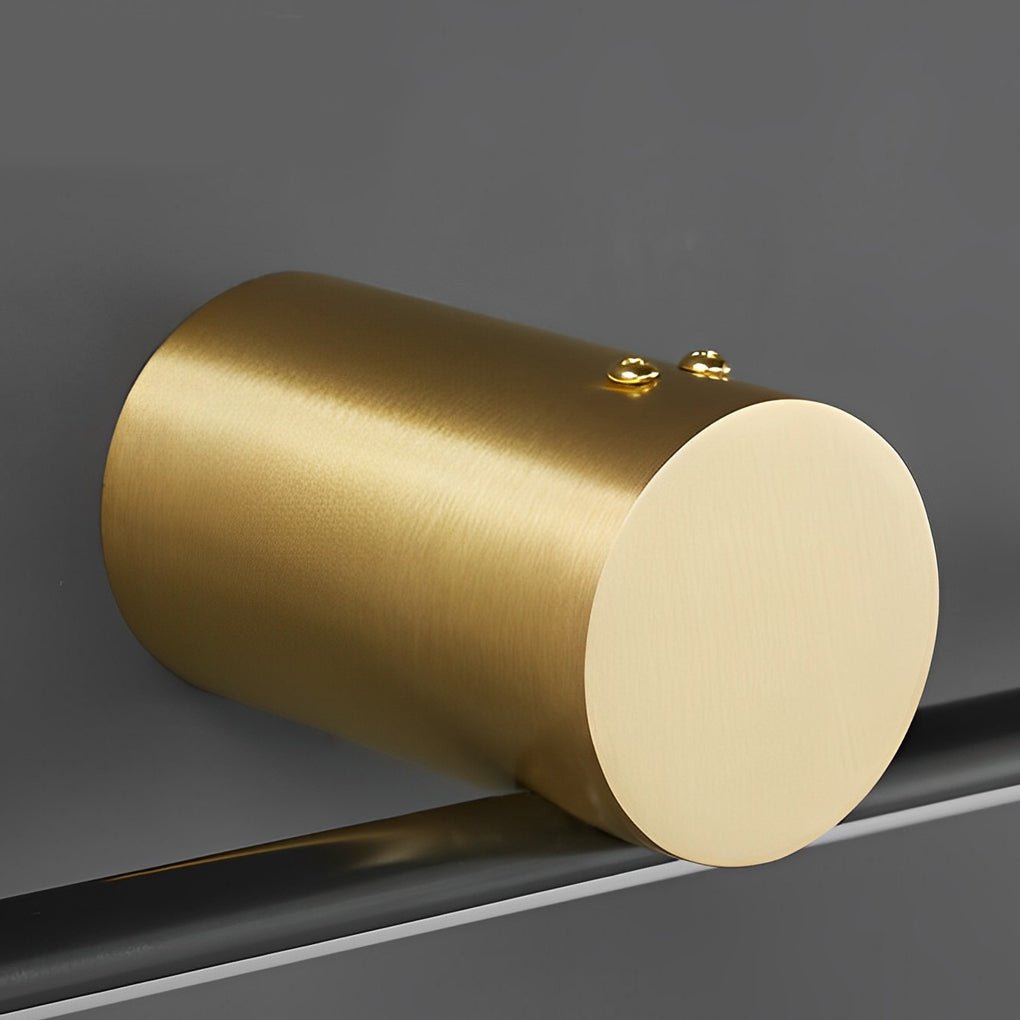 Modern Two-Tone Bathroom Vanity Light with Linear Bar