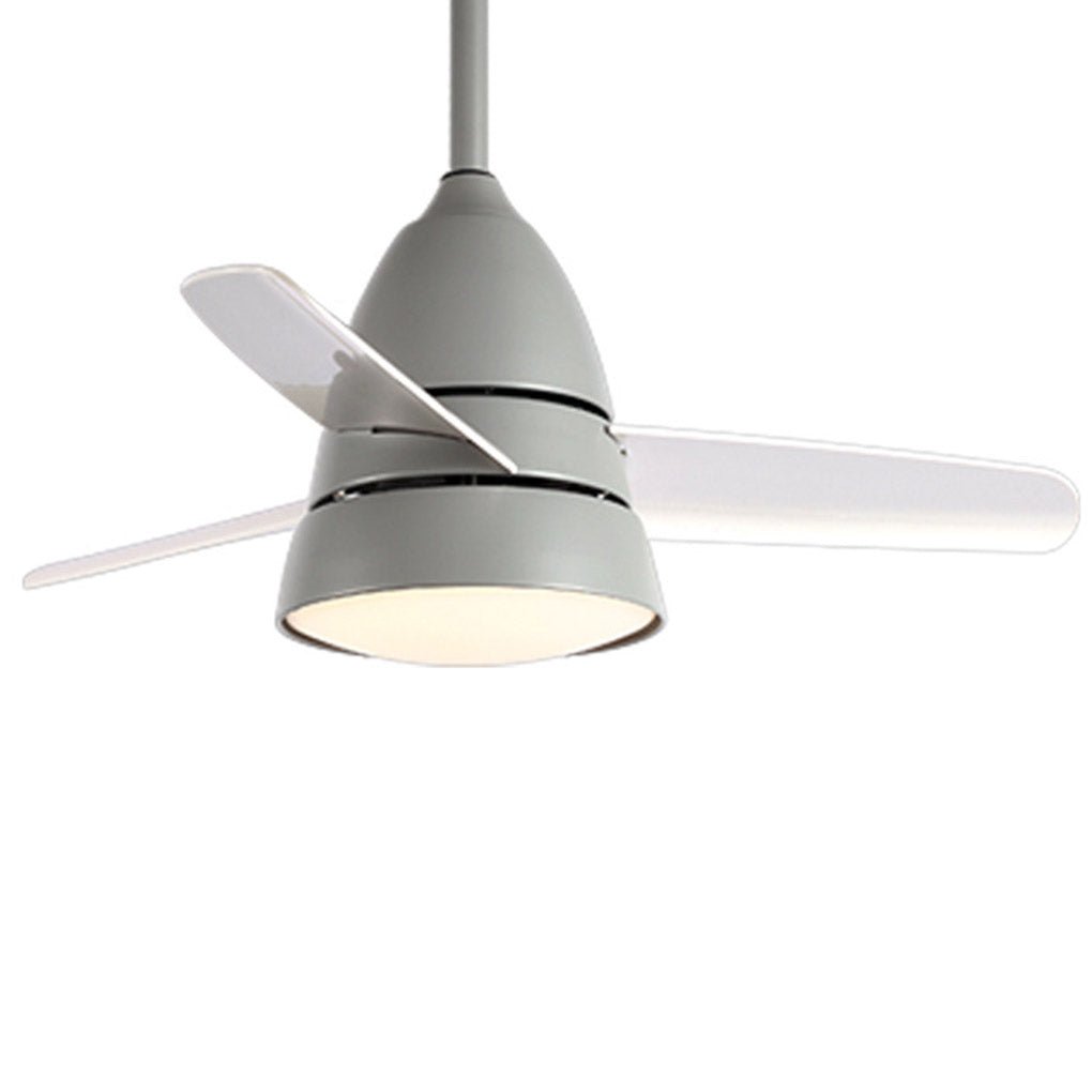 Modern Kids Room Ceiling Fan with 3 Color Adjustable LED and Remote