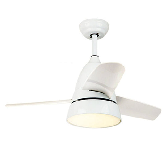 Modern Kids Room Ceiling Fan with 3 Color Adjustable LED and Remote