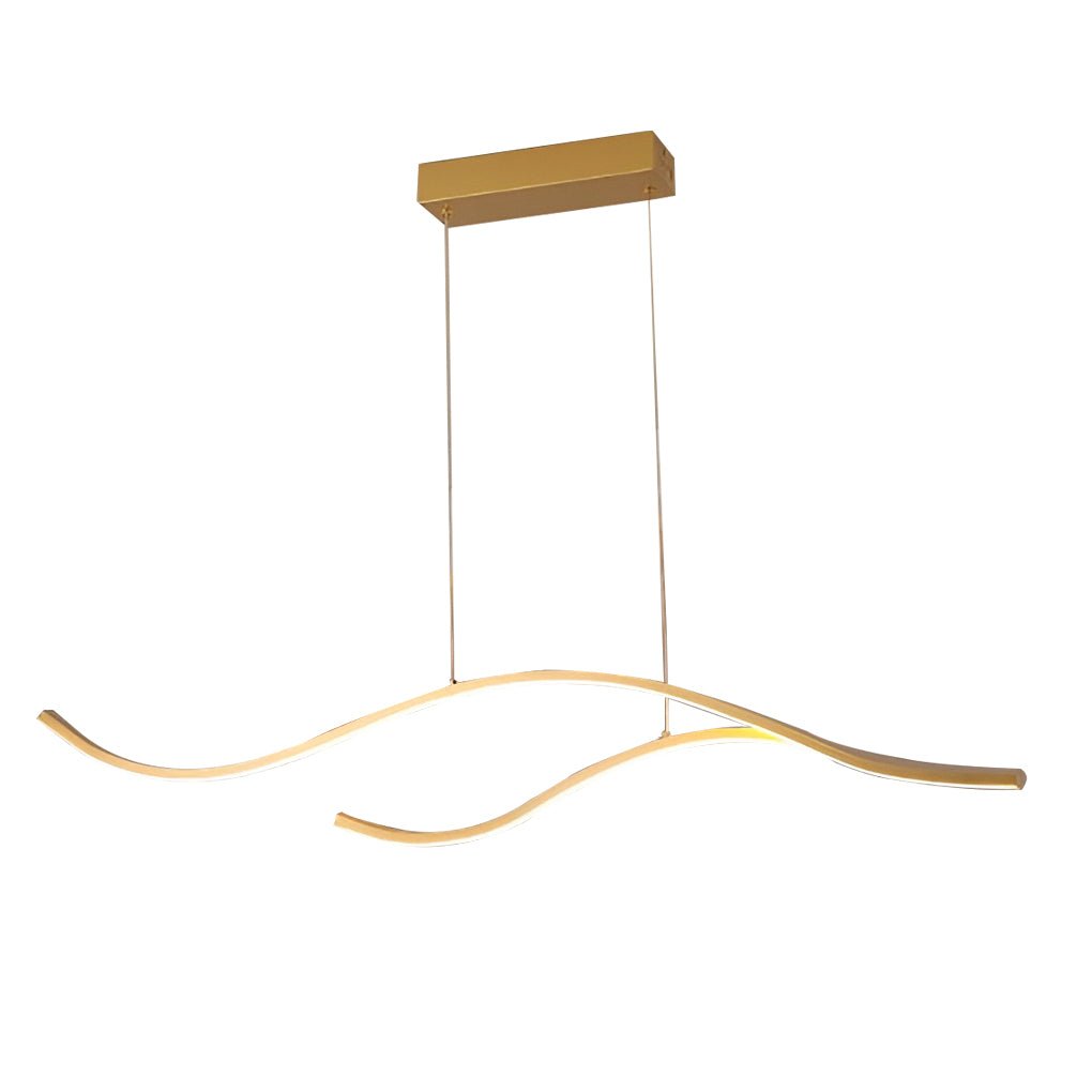 Wave Linear Hanging Branch LED Modern Pendant Light