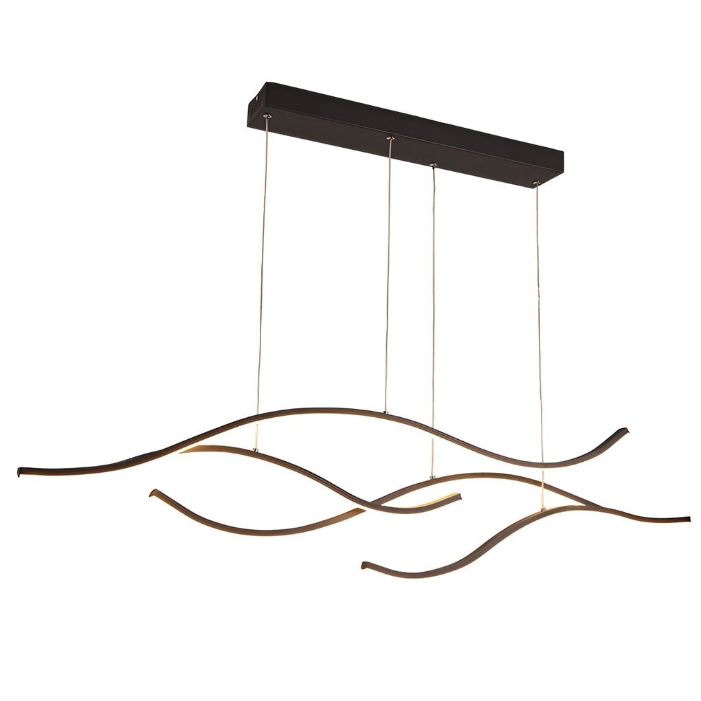 Wave Linear Hanging Branch LED Modern Pendant Light