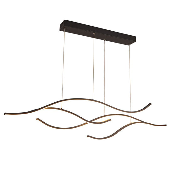 Wave Linear Hanging Branch LED Modern Pendant Light