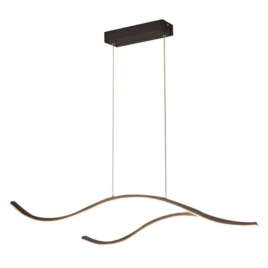 Wave Linear Hanging Branch LED Modern Pendant Light