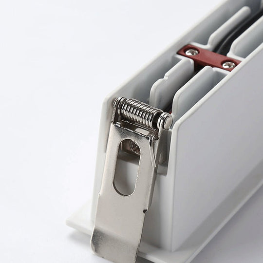 Modern White Aluminum LED Recessed Anti-Glare Spotlight