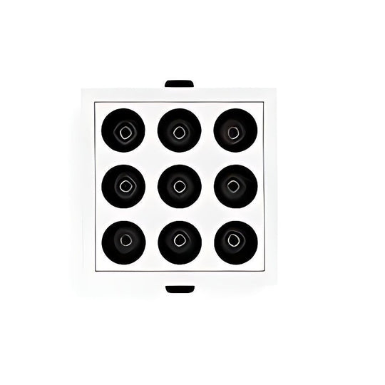 Modern White Aluminum LED Recessed Anti-Glare Spotlight