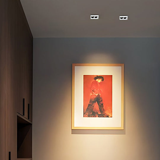 Modern White Aluminum LED Recessed Anti-Glare Spotlight