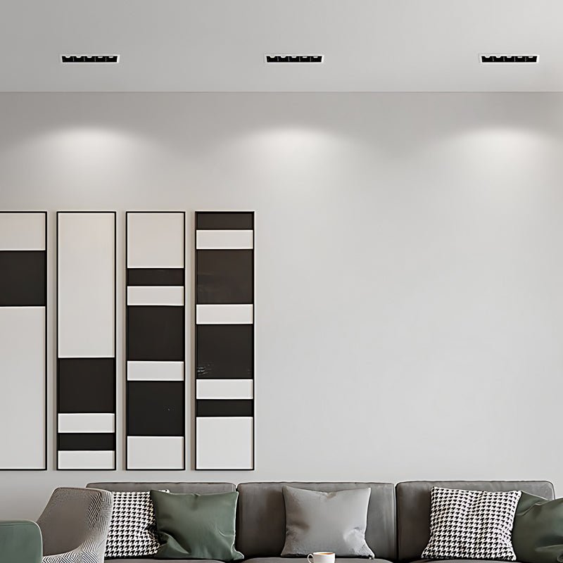 Modern White Aluminum LED Recessed Anti-Glare Spotlight