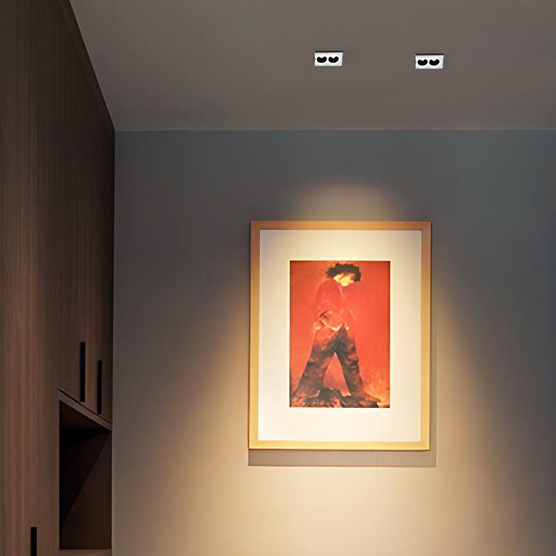 Modern White Aluminum LED Recessed Anti-Glare Spotlight