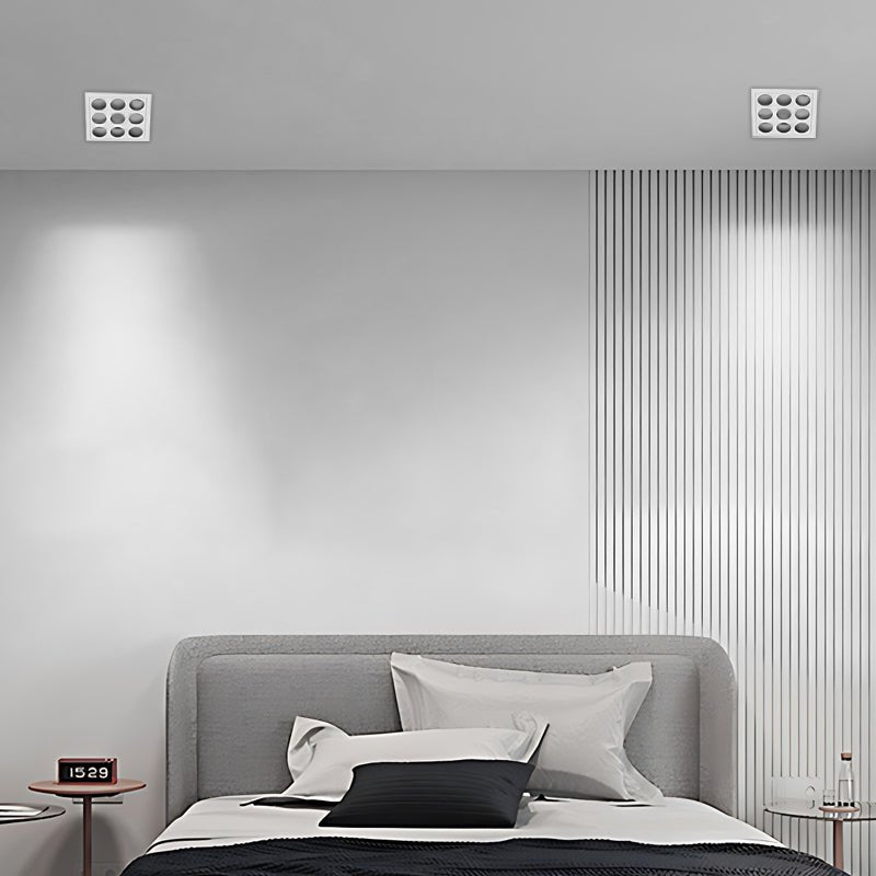Modern White Aluminum LED Recessed Anti-Glare Spotlight