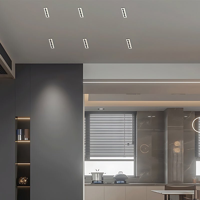 Modern White Aluminum LED Recessed Anti-Glare Spotlight