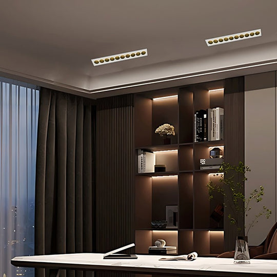 Modern White Aluminum LED Recessed Anti-Glare Spotlight
