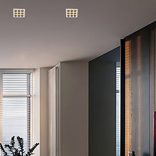 Modern White Aluminum LED Recessed Anti-Glare Spotlight