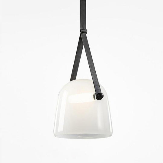 Unique Glass & Metal LED Industrial Pendant Light
