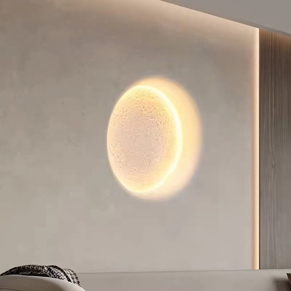 Moon-Like Plaster LED Embedded Wall Light
