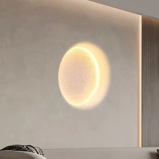 Moon-Like Plaster LED Embedded Wall Light