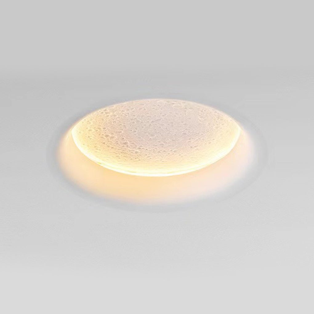Moon-Like Plaster LED Embedded Wall Light