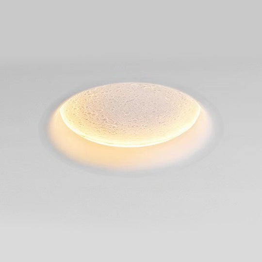 Moon-Like Plaster LED Embedded Wall Light
