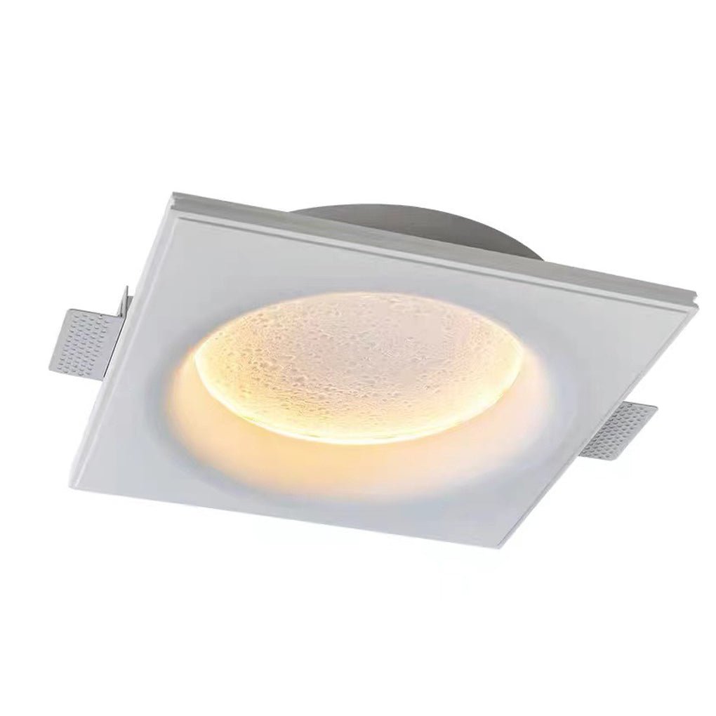 Moon-Like Plaster LED Embedded Wall Light