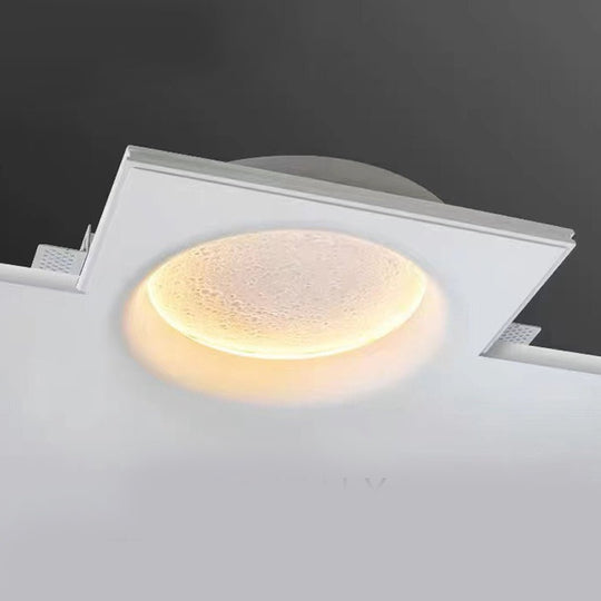 Moon-Like Plaster LED Embedded Wall Light