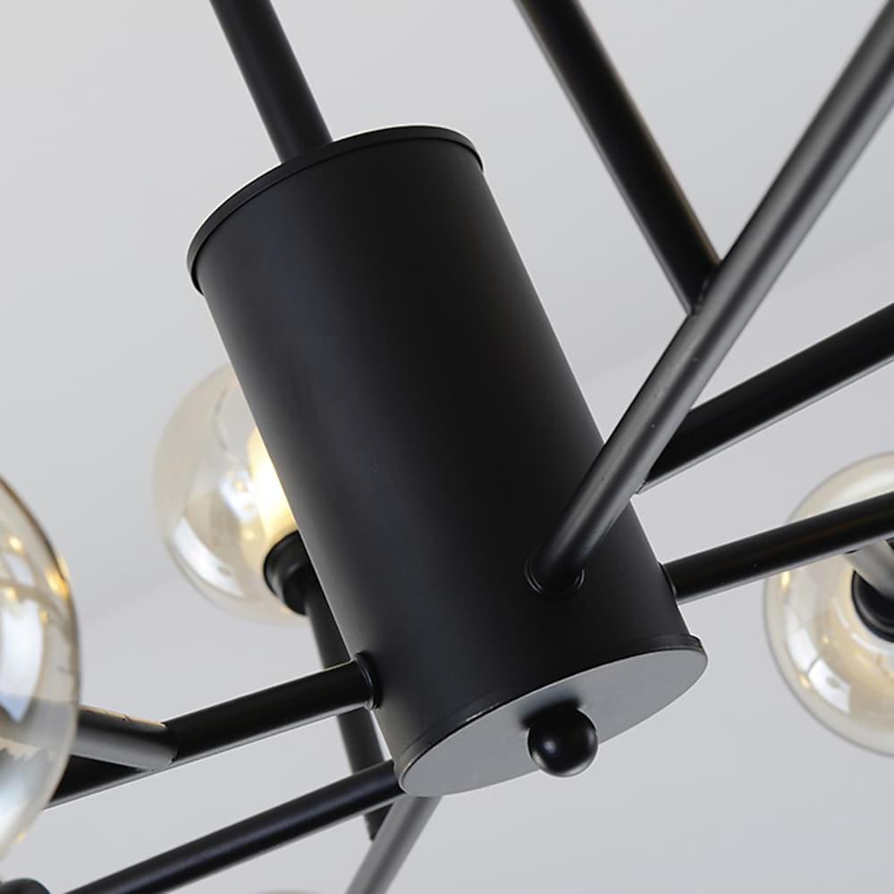 12-Bulb Glass Sputnik LED Nordic Pendant Chandelier