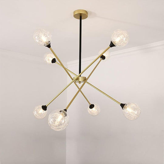 LED Modern Glass Sputnik Chandelier