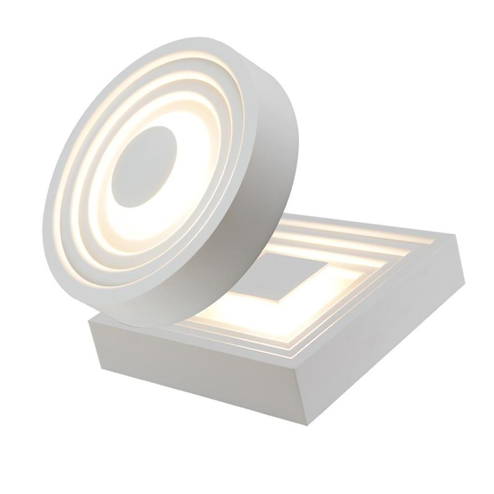 6-Inch Geometric Circles LED Flush Mount Ceiling Light